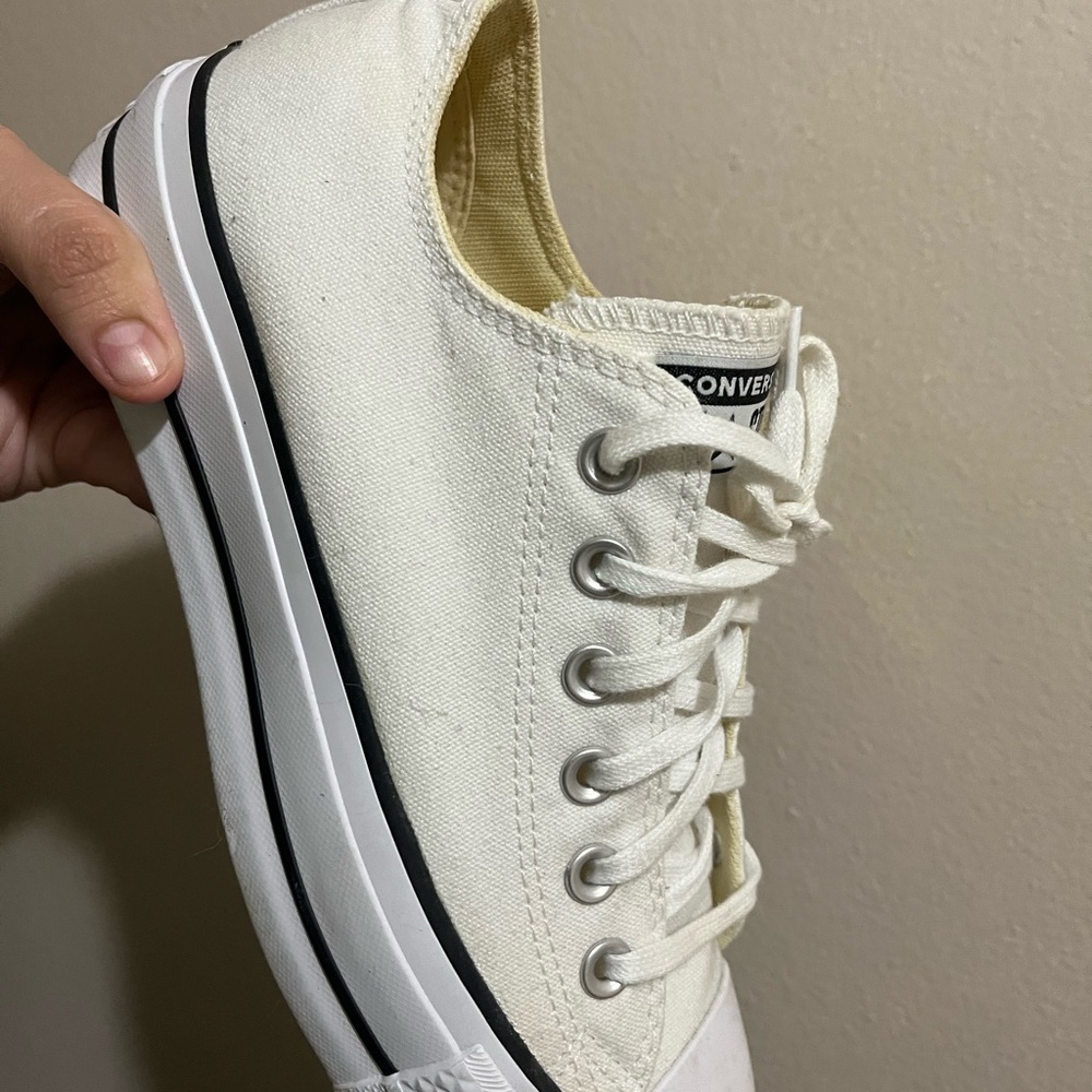 Converse White Canvas Sneakers